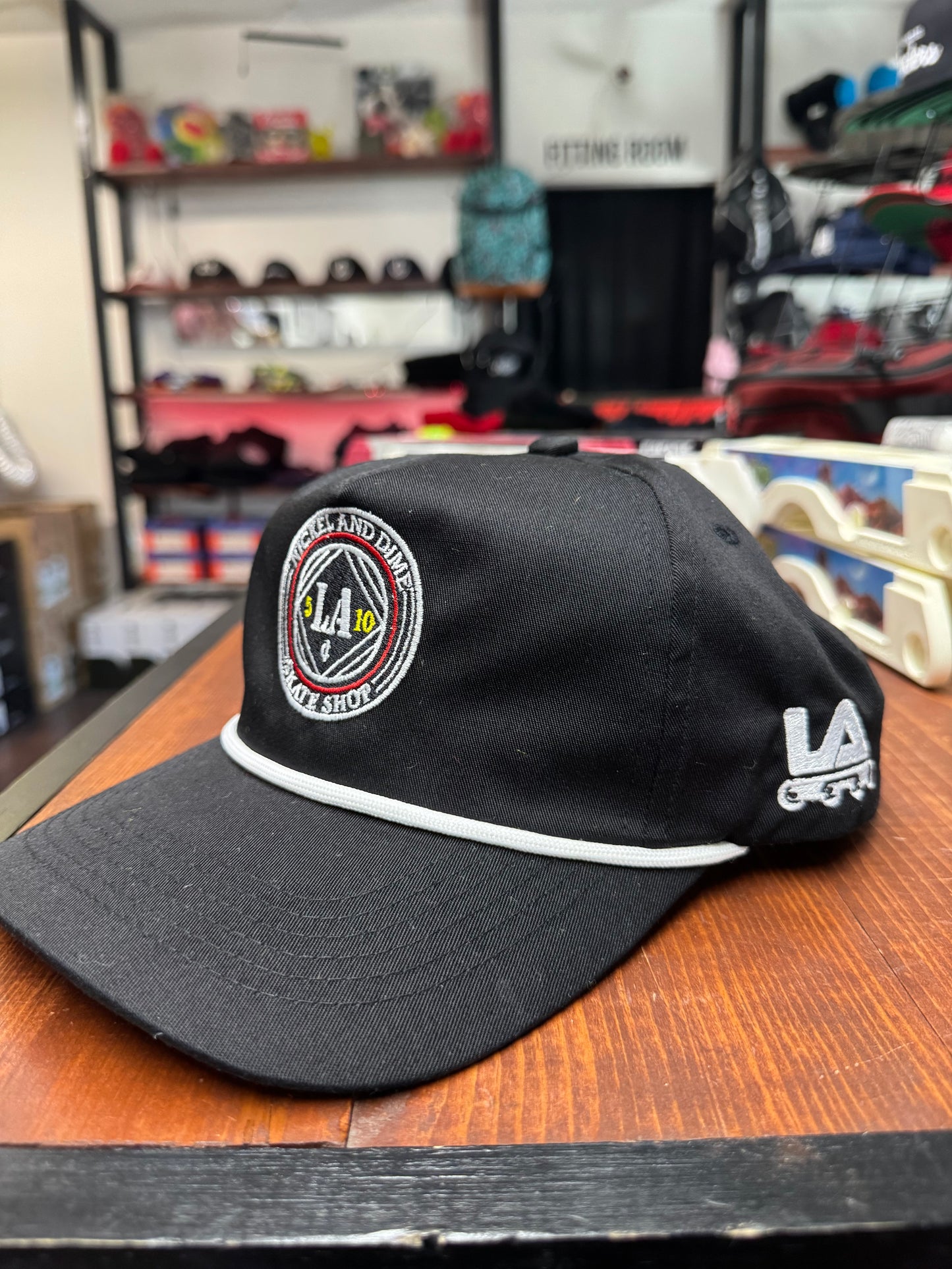 Nickel and Dime Skate Shop OG logo Rope snapback