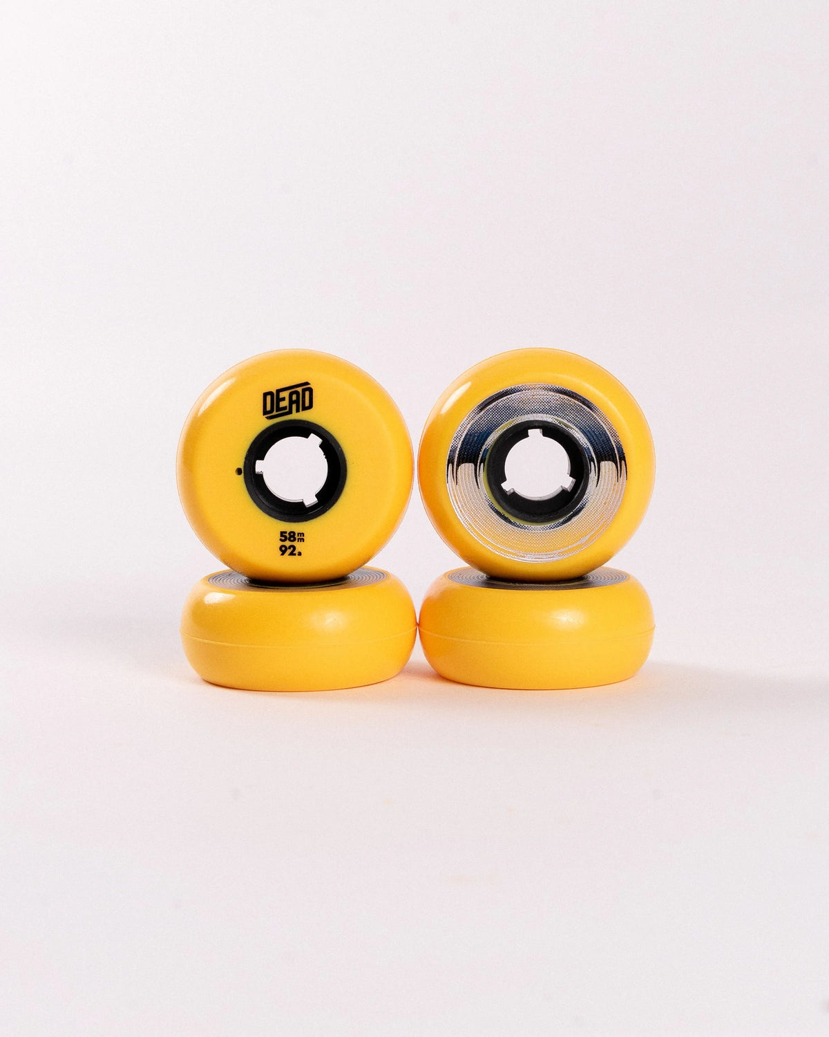 Dead Yellow Team inline skate wheels 58mm 92a