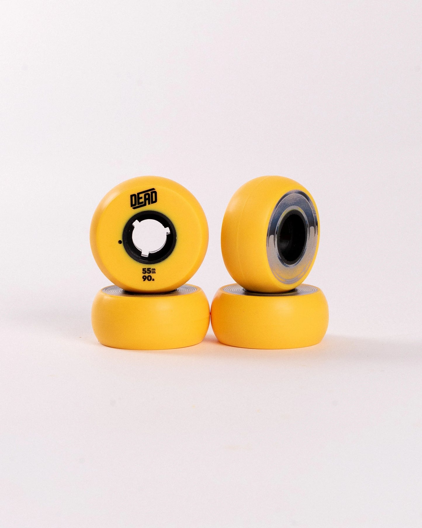 Dead Yellow team inline skate wheels 55mm 90a