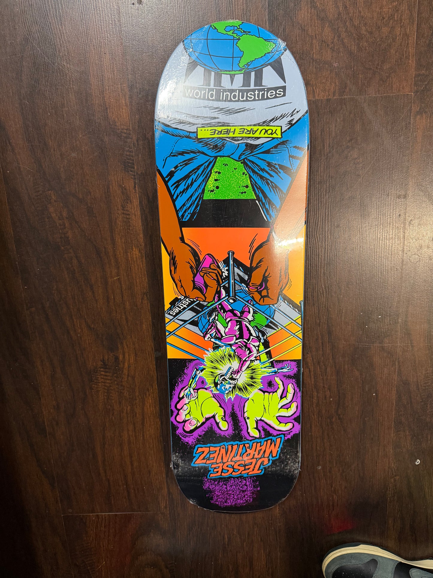 World Industries Jessie Martinez Rock'em Sock'em Skateboard Deck 8.5