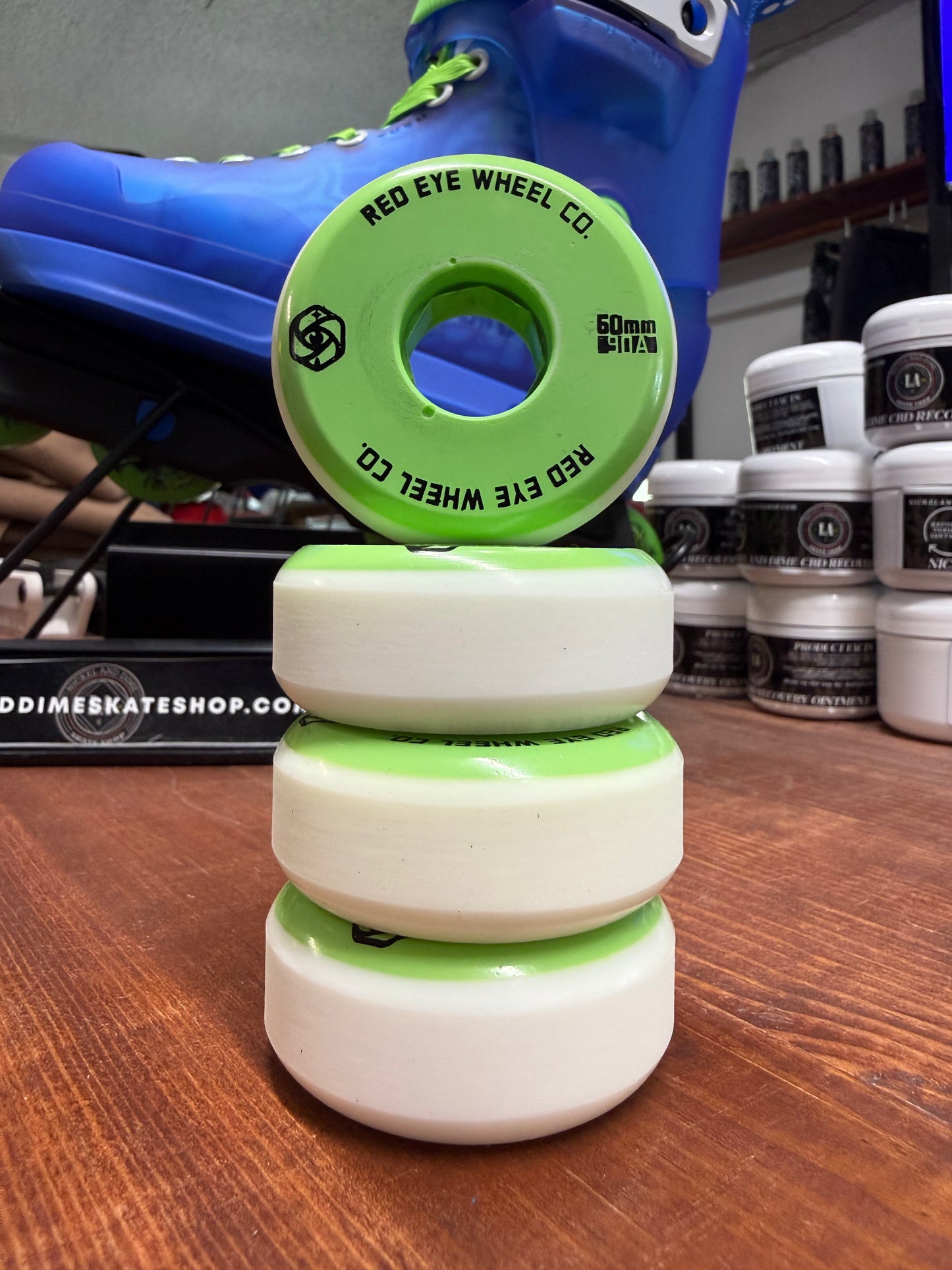 Red Eye wheels Team inline skate wheels 60mm 90a