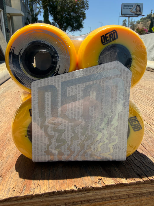 Dead Yellow team inline skate wheels 55mm 90a