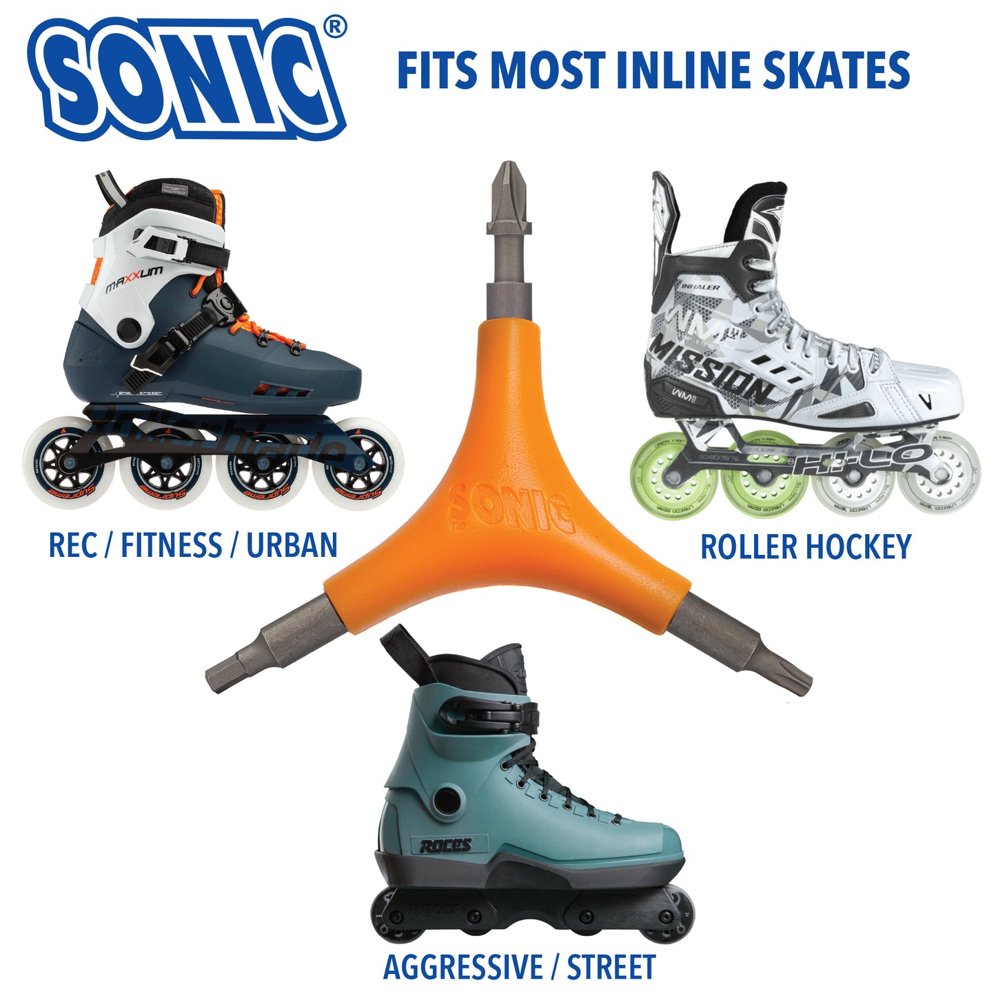 Sonic Sports Skate Tool (Assorted Colors)