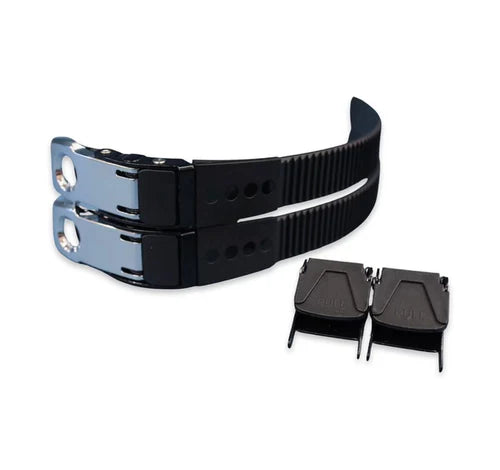 Them Skates Metal silver black Buckle set
