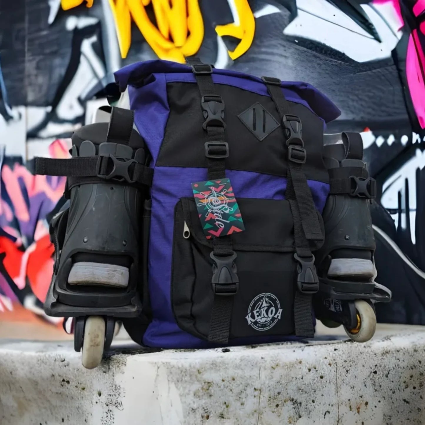 Kekoa Bogota Roll top inline skate  back pack