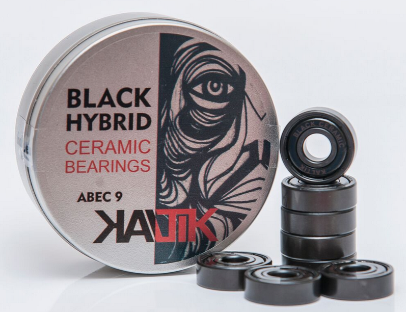Kaltik Black Hybrid ceramic inline skate bearings