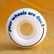 Dead white anti rocker inline skate wheels