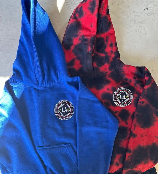Nickel and Dime Kids Logo Hoodie (Available in Red Tie Dye and Royal Blue)