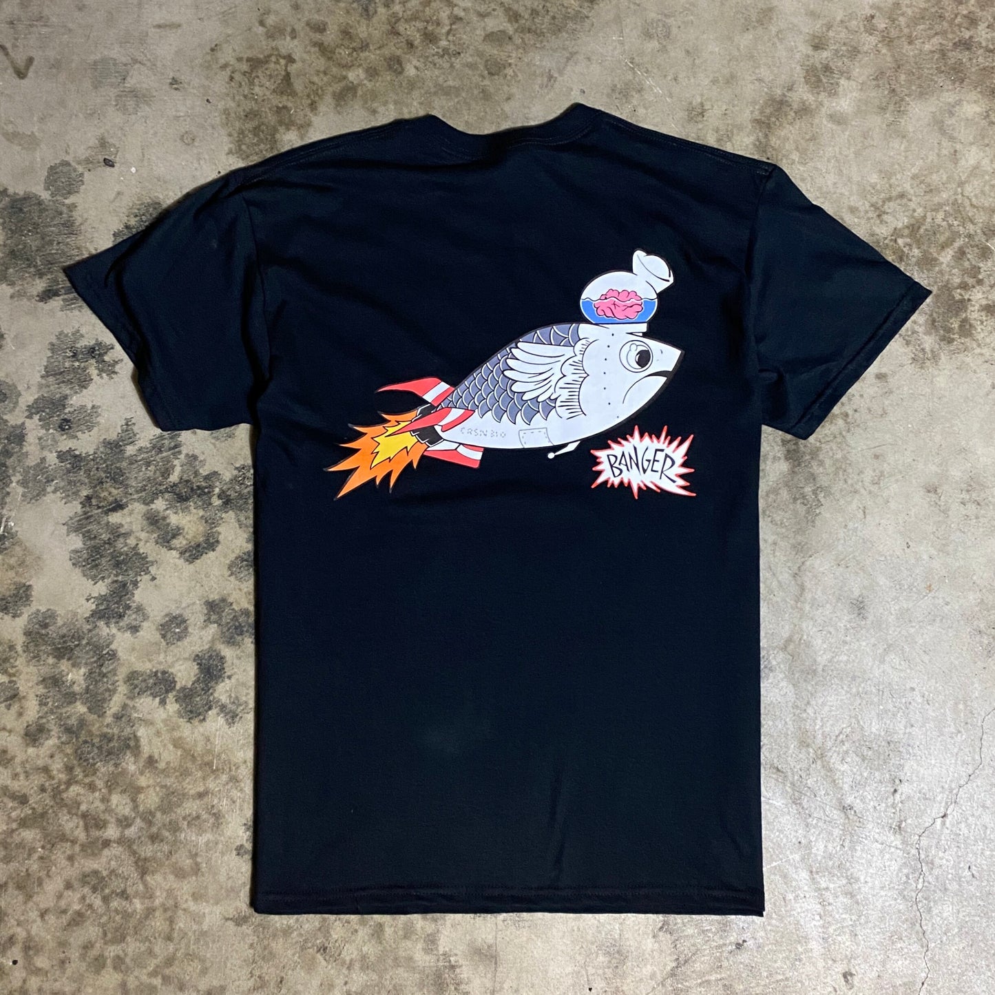 Rollerbanger Rocket Fish Brain short sleeve shirt